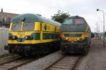 5922 (Eigent�mer: Tubize 2069 vzw, ex SNCB 201.022, Hersteller Cockerill, Baujahr 1955) und 6219 (92 88 0062 019-9, ex SNCB 212.119, Hersteller La Brugeoise et Nivelles + Ateliers de Constructions