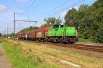 Belgiën 
Lok 6481 vom Railtraxx mit kürzem Stahlzug, in Testelt
31/8/2023