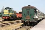CFV3V K3 Wagen 22.491 B mit der 7304  Cubitus  im Hintergrund am 25.Juli 2026 im Depot Mariembourg.