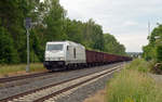 Am 17.06.18 schleppte 76 111 den Könitzer Schrottzug durch Martinlamitz Richtung Marktredwitz.