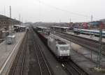 76 111 zu sehen am 06.12.14 früh in Hof Hbf. Foto entstand von der Brücke!