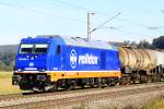 Raildox 076 109-2 # 92 88 0076 109 B-ROX # Traxx F 140 # am 02.10.2015  13:43 nördlich von Salzderhelden am BÜ 75,1 in Richtung Göttingen 