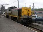 Rangierlok 7800 wartet auf einem Nebengleis auf den nchsten Einsatz im Bahnhof von Oostende am 18.05.07.