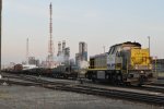 7744 steht im Antwerpener Hafen. Aufgenommen am 15.01.2012