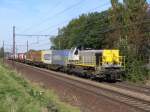 hld 7774 mit Containerzug, Aufnahme am 09.10.2009 in Mortsel