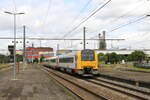 Belgiën, SNCB  Triebzug 4104, aus der Abstellplatz nach Charleroi   3/7/2024