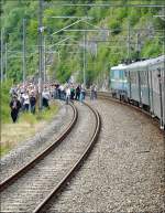 Fotohalt auf freier Strecke whrend der Sonderfahrt am 28.06.08.