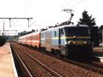 1501 mit IR 4016 Liers-Gouvy auf Bahnhof Gouvy am 22-7-2004.