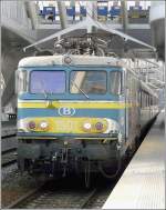 Die schne alte Lady kommt am 30.03.09 aus Liers und fhrt in den Bahnhof Lige Guillemins ein, um etwas spter ihre Reise nach Gouvy fortzusetzen.