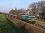 hle 2009 mit gemischter Gterzug, Aufnahme am 20.11.2009 in Mortsel