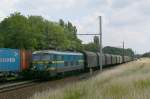 hle 2341 mit gemischter Gterzug, Aufnahme am 04.07.2009 in Mortsel