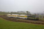 Die 2711 fuhr am 27.11.2011 mit einem Messzug von Welkenreadt nach Aachen Hbf, hier in Astenet.