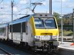 Mehrsystemlok 1351 der SNCB schiebt den IC-Zug Oostende-Eupen (hier in Welkenraedt am 05.09.2010)