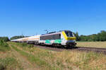 Eckwersheim - 9. Juli 2026 : HLE 1327 mit dem Gemichten 54231 (obwohl nur Kesselwagen zu sehen sind) von Woippy nach Hausbergen.