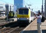 Gerade erst in Bruxelles-Midi angekommen mit dem IC Eupen-Ostende, gezogen von 1347, ging Hans schon in Position.