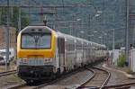 1358 schiebt ihren IC507 aus Oostende nach Eupen aus dem Bahnhof Lige-Guillemins, 4.8.10