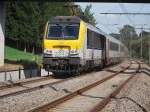 Elektrolok 1342 schiebt den IC-Zug Oostende-Eupen am 7.