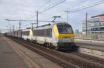 hle 1319 und 1311 mit gemischter Gterzug in Bahnhof Antwerpen-Luchtbal am 04/08/2012