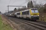 1306+1305 mit einem Mischer bei Oud-Heverlee. Aufgenommen am 18.12.2012