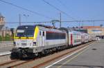 NMBS hle 1863 mit Intercity nach Tongeren, aufgenommen 09/07/2013 im Bahnhof Blankenberge 