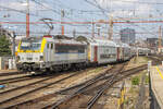 HLE 18 1812 mit einer Doppelstockgarnitur in Bruxelles Midi am 17.07.2026