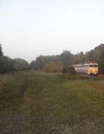 Wer schaut denn da aus dem Wald?Na es ist die 1806!...dieses Bild teuscht aber,denn direkt lins befindet sich eine groe Halle,worin diese wunderschne Lok hoffentlich bald aufgearbeitet wird.Raeren