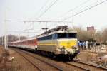Am 4.4.1996 war die belgische SNCB 1802 noch im hochwertigen Eurocity   Einsatz ttig.
