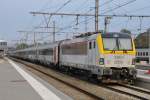 Die neue Siemens-Lok 1801 stand am frhen Samstagabend wieder in Welkenraedt, nachdem sie am Wochenende eine Testfahrt nach Oostende unternommen hatte. Danke an Philippe Godart fr den Tipp. Aufgenommen am 16/04/2011.