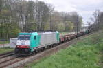 NMBS hle 2822 mit gemischter Güterzug aufgenommen 05/04/2017 am Leemputtelaarbaan Deurne