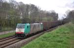 NMBS hle 2816 mit Containerzug aufgenommen 05/04/2017 am Leemputtelaarbaan Deurne