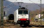 186 506 der Lineas bei Oberlahnstein am 02.03.2022