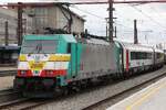 SNCB 2808 (186 200-2) am 23.Juli 2026 in Bruxelles-Midi.