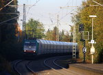 Die Cobra 2818 kommt mit einem Kalkleerzug aus Millingen(D) nach Yves-Gomezee(B) und kommt Richtung Mönchengladbach-Hbf,Rheydt-Hbf,Wickrath,Beckrath,Herrath und fährt durch Erkelenz in