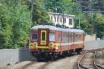 L-Zug verlsst den Bahnhof Spa nach Endstation Gronstre (Juli 2012.)