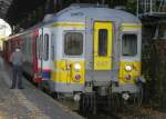 SNCB AM 647 als RE 29 nach Spa in Aachen Hbf, 31.10.15.