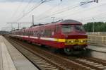 Triebwagen AM816 L-trein L2786 am 20.05.2009 in Bahnhof Antwerpen-Luchtbal