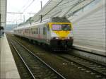 Der Triebzug 345 der BR 80 (Break) verlsst den Bahnhof Lige Guillemins in Richtung Blankenberge am 18.05.08.