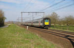 SNCB-Gumminase 550 der Serie AM96 als P-Zug 8307 Hasselt - Tongeren fuhr mir am 23/03/2017 in s'Herenelderen vor die Linse.