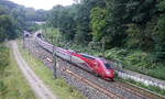 Ein Thalys aus Dortmund-Hbf(D) nach Paris-Nord(F) und kamm aus dem Aachener-Buschtunnel aus Richtung Aachen-Hbf und fährt in Richtung Hergenrath(B).