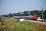 Thalys PKBA Paris-Kln fhrt durch den Grnhaut (Hochgeschwindigkeitslinie LGV 3); Juni 2010