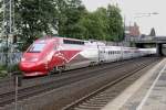Der Thalys 4331 fhrt von Paris nach Essen durch Dsseldorf Derendorf am 27.06.2013
