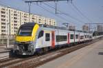 NMBS Desiro 08531 mit IC nach Noorderkempen, aufgenommen 01.08.2015 am Bahnhof Antwerpen-Luchtbal 