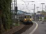 Ein Triebzug der SNCB 654  kommt aus Spa-Géronstère(B) nach Aachen-Hbf(D) und kommt aus Richtung Welkenraedt(B),Lontzen(B),Astenet(B),Hergenrath(B),Aachen-Süd(D) und fährt in den