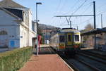 Ankunft des L-Zuges aus Aachen Hbf im Bhf Spa am 23.