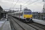 AM383 mit Umleiterzug nach Antwerpen, aufgenommen 13/01/2013 am Haltestelle Hoboken-Polder, Aufgrund von Arbeiten zwischen Antwerpen und Sint-Niklaas gab es ausnahmsweise Züge am Wochenende auf diese