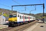 Nachschuss auf Triebzug 396 auf den Weg nach Pepinster.

Fraipont  07.04.2026