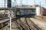 SNCB BR 96 Nr 521 bei der Einfahrt als IC aus Brssel in den Bahnhof Luxemburg.