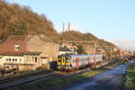 Belgiën  Triebzug 0967 vom SNCB mit einem Personenzug Liège - Namur  2/1/2015