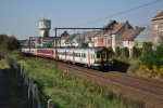 Eine vierfach Traktion fhrt durch Wetteren. Aufgenommen am 04.10.2011