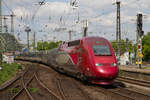 Thalys PBKA 4301 durchfährt Köln Messe/Deutz, am 14.05.2019.